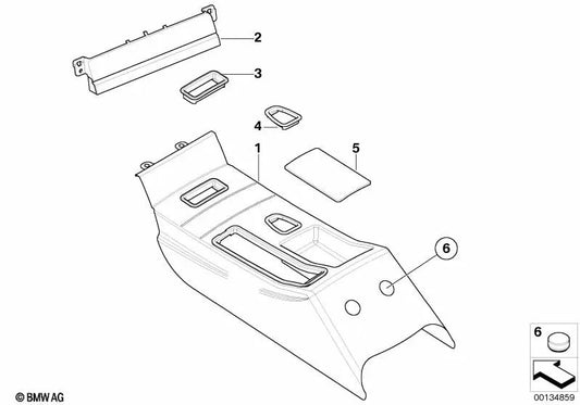 Einlage pour la série BMW 3 E46 (OEM 51169503962). BMW d'origine.