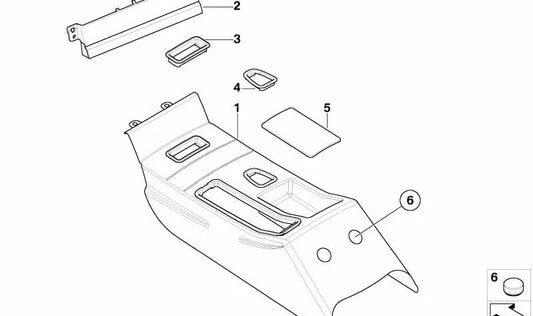 Rahmen für BMW 3 E46 -Serie (OEM 51167896361). Original BMW