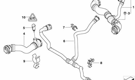 Du schaust dir also den **BMW Kühlmittelschlauch** mit der Teilenummer **17113404071** an – laut Infos ist das Teil passend für den **BMW X3 E83 / E83N**, also das Modell von ca. 2003 bis 2010. Preis liegt aktuell bei **84,18 €**, und der Anb