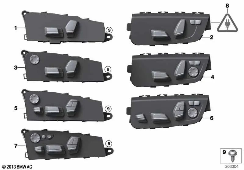 Avvada Kopfschraube für BMW 5 E60 -Serie, E60N, E61, E61N, F07, F10, F11, F18, Serie 7 E65, E66, F01, F02, F04, X5 E70, E70N, X6 E71, E72 (OEM 52109143824). Original BMW
