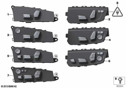 Avvada Kopfschraube für BMW 5 E60 -Serie, E60N, E61, E61N, F07, F10, F11, F18, Serie 7 E65, E66, F01, F02, F04, X5 E70, E70N, X6 E71, E72 (OEM 52109143824). Original BMW