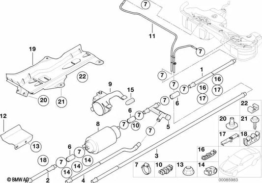 Dieselpumpe für BMW 3 E46 -Serie (OEM 16126750603). Original BMW