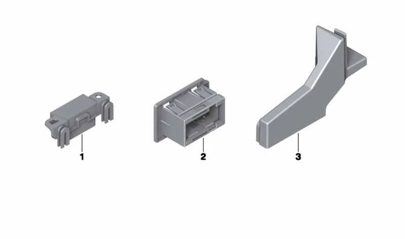 Soporte OBD para reposapiés del conductor OEM 61139290825 para BMW i3 (I01). Original BMW.