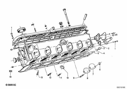 Gefangenenschraube für BMW mehrere Modelle (OEM 11121250026). Original BMW.