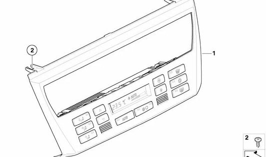Módulo de control del climatizador automático AUC OEM 64113443981 para BMW E83. Original BMW.