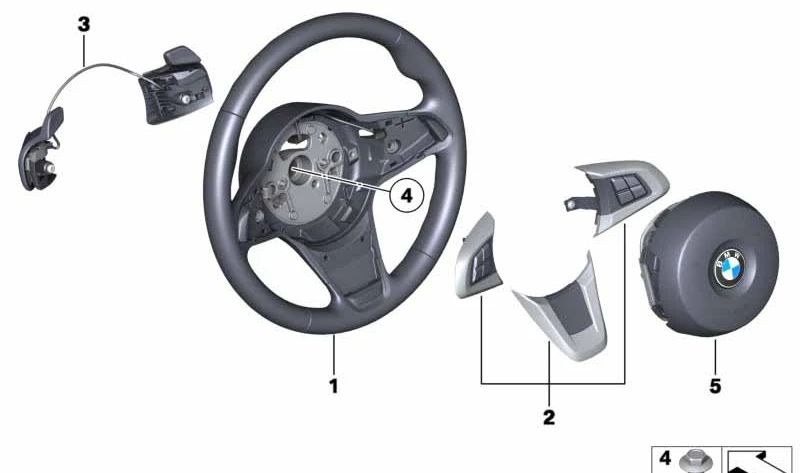 Multifunction Switch Assembly for BMW E89 (OEM 32306799746). Original BMW.