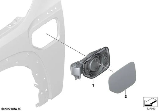 Tampa de cobertura do ponto de carregamento para BMW XM G09 (OEM 51179451577). BMW original
