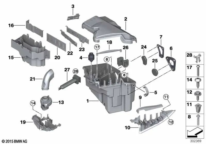 Base de soporte para BMW E70, E70N, E71 (OEM 12907532883). Original BMW
