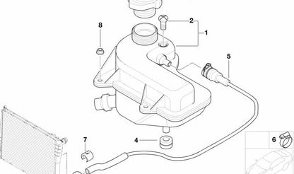 Abrazadera para manguera para BMW E81, E82, E87N, E88, E30, E46, E90, E91, E92, E93, G20, G21, G22, G23, G26, E34, E39, E60, E61, F07, F10, F11, G30N, G31N, G60, G61, E63, E64, F06, F12, F13, G32N, E32, E38, E65, E66, F01N, F02N, G11N, G12N, G70, G14, G15
