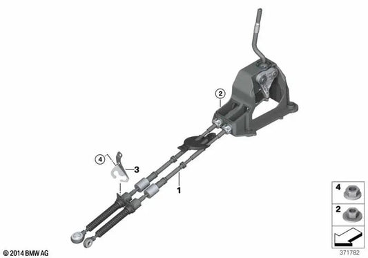 Komplette Änderungshebel für BMW F52, F45, F46, F48N (OEM 25118687536). Original BMW