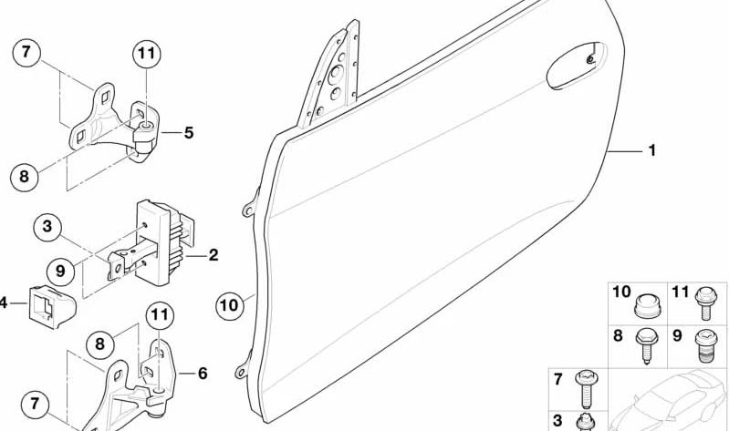 OEM Protective Cover 51218177670 for BMW E81, E82, E87, E88, E46, E90, E91, E92, E93, E39, E60, E61, F07, F10, F11, F18, E63, E64, E38, E65, E66, E84, E84, E83, F25, F25, F25, F25, F25, F25, F25, F25, F25, E70, E71, E72, E85, E86. BMW original.