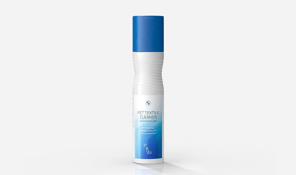 Limpiador de textiles PET OEM 83125B54995 para BMW. Ideal para eliminar manchas difíciles en textiles reciclados PET del interior del vehículo. Fórmula vegana, sin microplásticos y con envase reciclado. Original BMW.