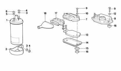 Bobine d'allumage OEM 12131269279 pour BMW E28, E24, E23. BMW d'origine.