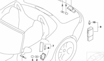 LED -Modul für OEM -Türpanel 63316902239 für BMW E85, E52. Original BMW.