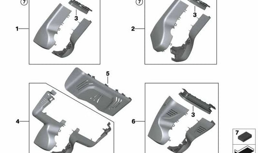 Rubber grommet for BMW 2 Series G42, G87, 3 Series G20, G21, G80, X3 F97, G01, X4 F98N, G02, Z4 G29 (OEM 51169364754). Genuine BMW