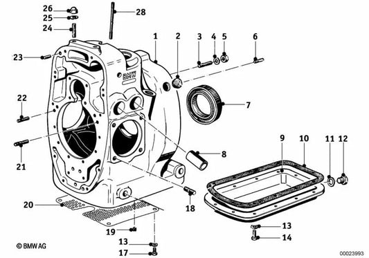 Gefangene Schraube für BMW mehrere Modelle (OEM 07129903417). Original BMW.