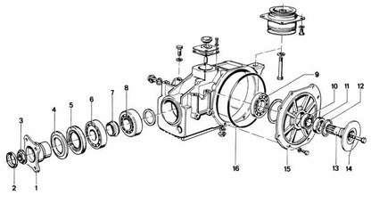 Retén de eje OEM 33121210295 para BMW E30, E12, E24. Original BMW.