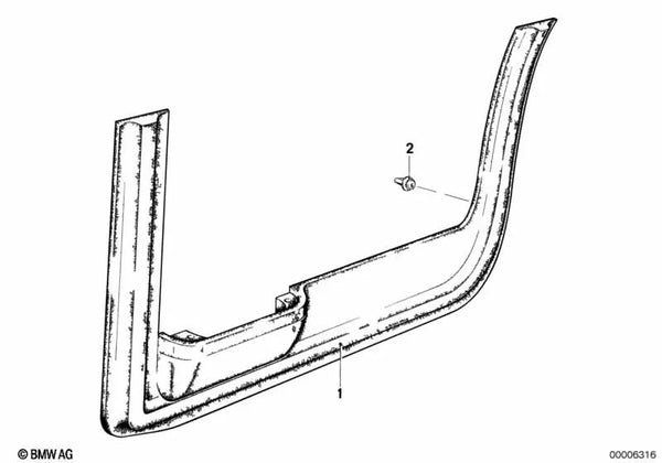 Abrazadera para BMW Serie 7 E23 (OEM 51411852750). Original BMW.