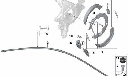 Spring Clamp for BMW E81 E82 E87 E88 F20 F21 F22 F23 F87 E90 E91 E92 E93 F30 F31 F34 F35 F80 F32 F33 F36 F82 F83 E84 (OEM 34406851831). Original BMW