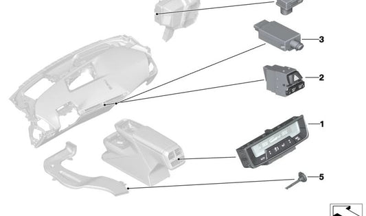Switch for various models/series of BMW i I20 (OEM 61315A500B7). Genuine BMW