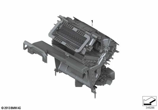 Carcaça de distribuição de ar condicionado para aquecimento adicional para BMW F15, F16 (OEM 64119291190). BMW originais.