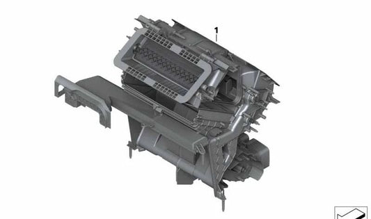Carcasa distribuidor climatizador OEM 64119291191 para BMW X5 F15, F85 y BMW X6 F16. Compatible con motores N20, N55, N63T, S63R. Original BMW.
