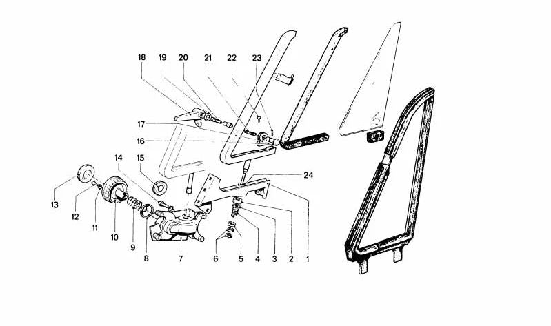 Door Opener Lever OEM 51326654364 for BMW (Compatible Models: E90, E91, E92, E93). Original BMW.