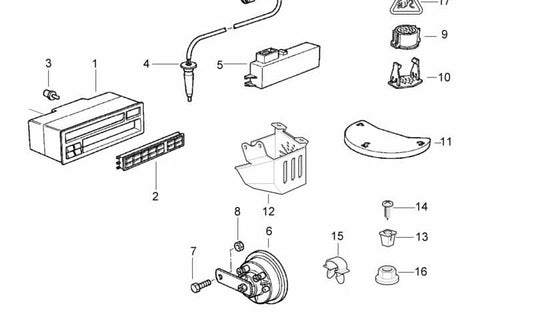 Uncoded on-board computer control element for BMW 3 Series E36 (OEM 65818357683). Original BMW