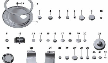 Tapa lateral izquierda OEM 51718060409 para BMW M3 F80, M4 F82 y M4 F83. Original BMW