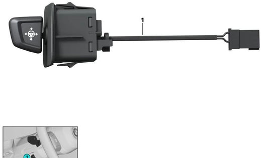 Regolazione dell'impostazione di colonni di sterzo per la BMW 5 G60 Series, G61, G68, G90, 7 G70, I20 (OEM 61319875291). BMW originale