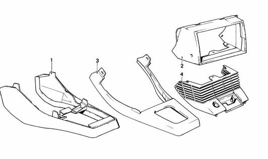 Embellose Plaster in OM 51161885349 for BMW E28. Original BMW replacement.