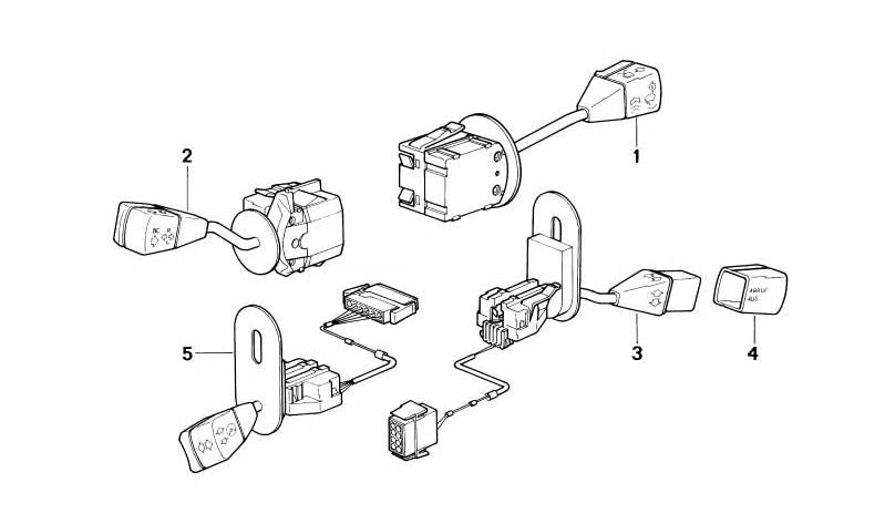 Interruptor de intermitentes, cortas y largas OEM 61311383108 para BMW E31 (Serie 8). Original BMW.