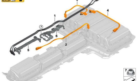Conector de módulo OEM 61279485357 para MINI F56, F57 BEV. Original MINI.