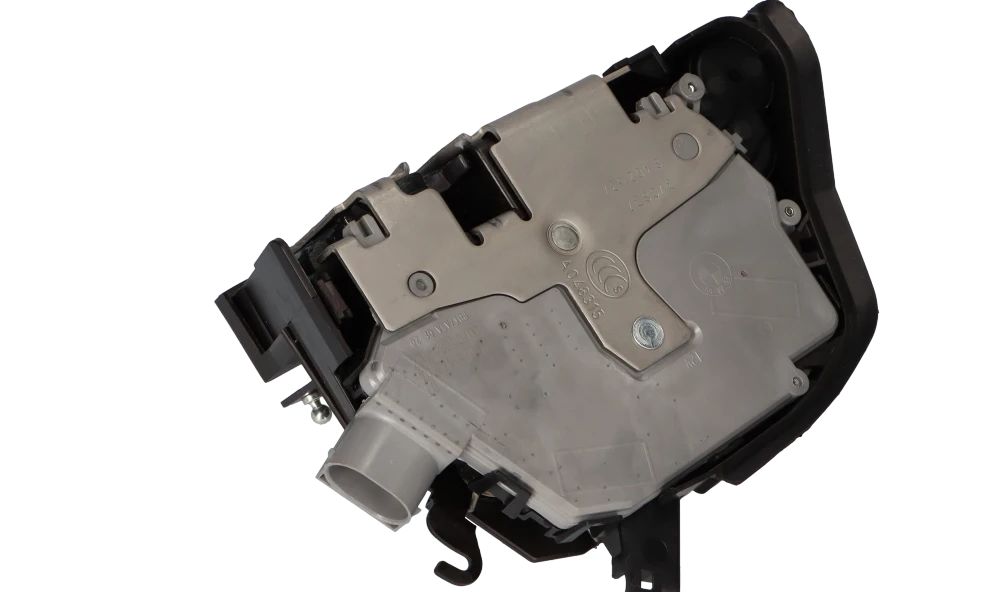 Cerradura resorte giratoria con mecanismo regulación izquierda OEM 51218402537 para BMW X5 E53. Original BMW.