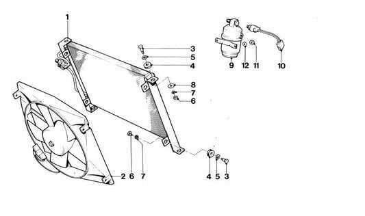 Botella deshidratadora de aire acondicionado OEM 64532160717 para BMW F10, F11, F18, F06, F12, F13. Pieza original BMW.