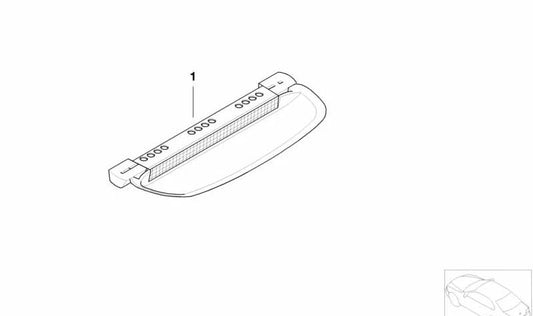 Troisième feu de frein OEM 63256905492 pour les modèles BMW E46 {316ti AT11, AT51, AT61, AT62, EZ31, EZ51, EZ52, EZ61, EZ62}. BMW d'origine.