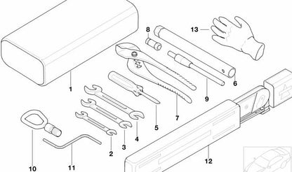 Llave fija doble OEM 71111179627 para BMW E34, E32, E38, E31, E52. Original BMW