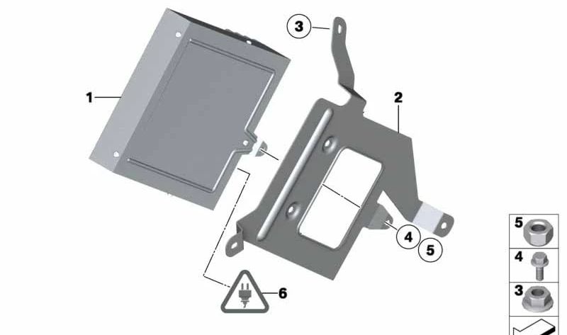 Amplificador para sistema de sonido HiFi OEM 65122622674 para BMW E84. Mejora la calidad del audio original con este componente original BMW. Compatible exclusivamente con BMW E84.