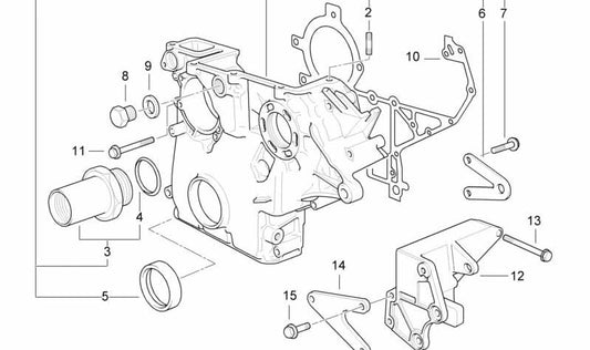 Soporte del eje (Lagerbock) OEM 12312245747 para BMW E36, E34, E39, E38. Pieza original BMW. Ideal para el sistema del motor en modelos compatibles.