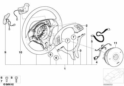 Rundverbindungskabel für BMW E46, E39, E53 (OEM 61318386947). Original BMW