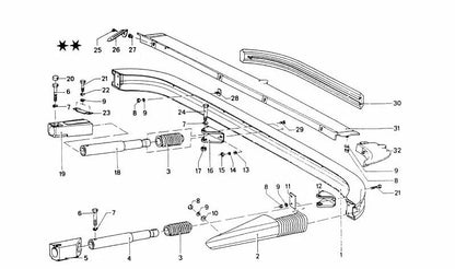 Parachoques trasero para BMW (OEM 51121826921). Original BMW