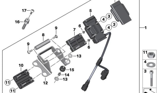 OEM 3271839665 Vite di manipolazione della frizione per BMW Motorrad R Ninenet, R Nine Pure, R Ninenet Racer, R Ninenet Scrabler, R Ninenet Urban G/S. BMW MOTORAD originale.