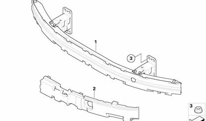 Absorbedor de choques delantero izquierdo para BMW Serie 5 E60 (OEM 51117898133). Original BMW