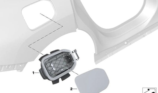 Cargo Cover Lid for BMW i I20 (OEM 51177953712). Original BMW.