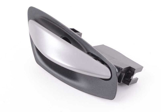 Manilla interior puerta izquierda negra OEM 51417158495 para BMW Z4 E85 (modelos 2.0i, 2.2i, 2.5i con cambio manual o automático). Original BMW.