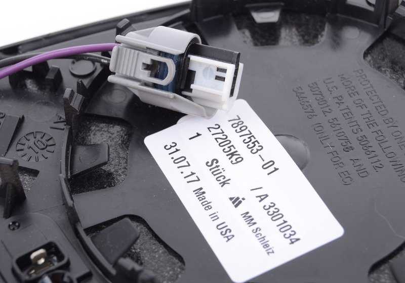 Heater rearview glass Great angular Oem 51167897553 for BMW E60 m5, E61 m5, E63 m6. Compatible with S85 models. Original BMW.