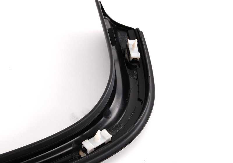 Tapa embellecedora izquierda OEM 51138208405 para BMW E38 725tds, 728i (todas las versiones). Color negro. Original BMW.