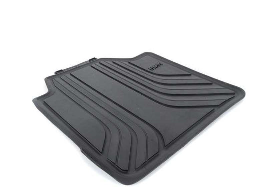 Set of anthracite rear BMW BASIS rubber mats for BMW F34. Genuine BMW