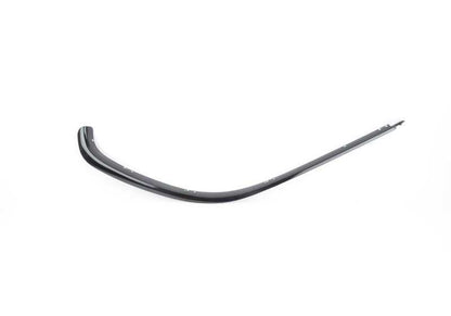 Moldagem OEM do telhado traseiro esquerdo 51137890667 para BMW 3 E46 Series. Cor do brilho preto. BMW original.