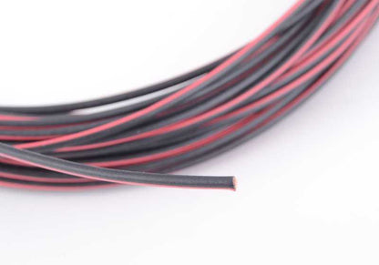 Cable eléctrico rojo-negro OEM 61121391699 para BMW E30, E36, E46, F20, F30, G20, E90, E91, F10, F32, G30, G11, G01, G05, entre otros y MINI R55, R56, F54, F56, F60. Original BMW y MINI.